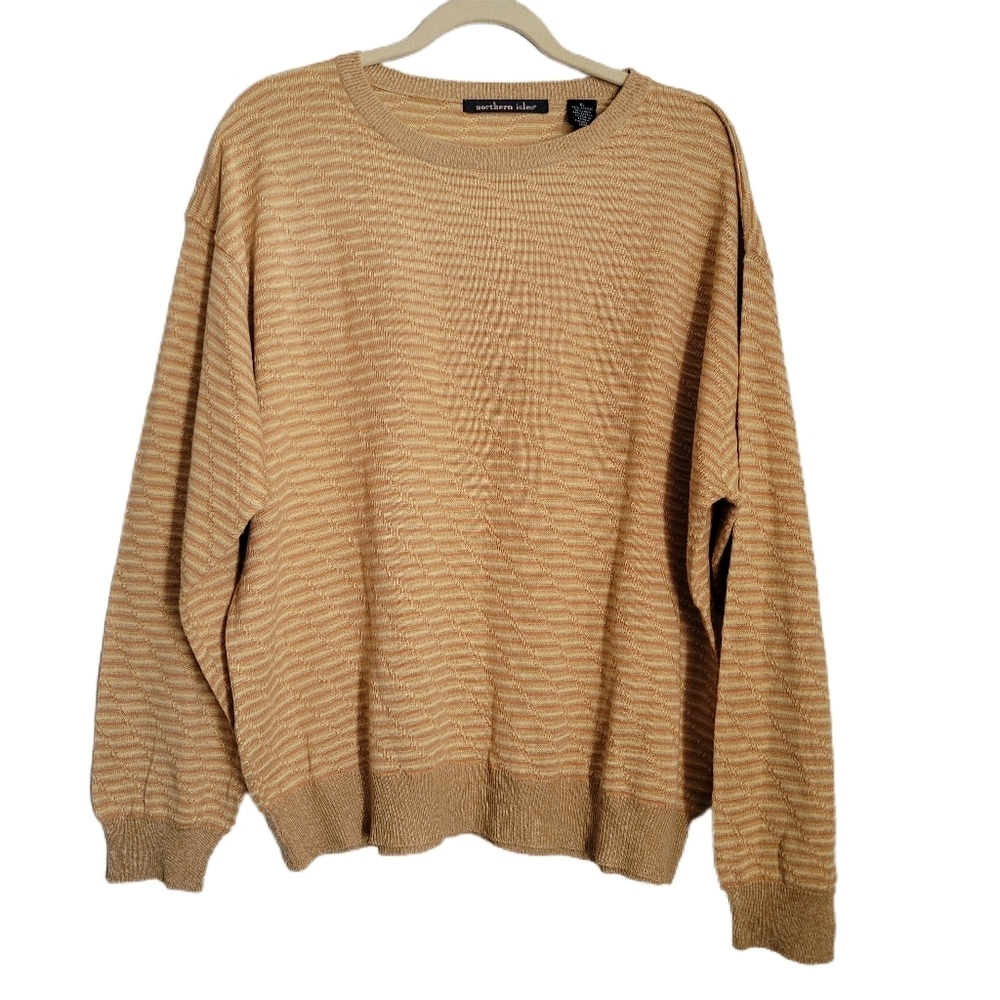 Northern Isles Sweater XL Stripe Pullover Crewneck Long Sleeve